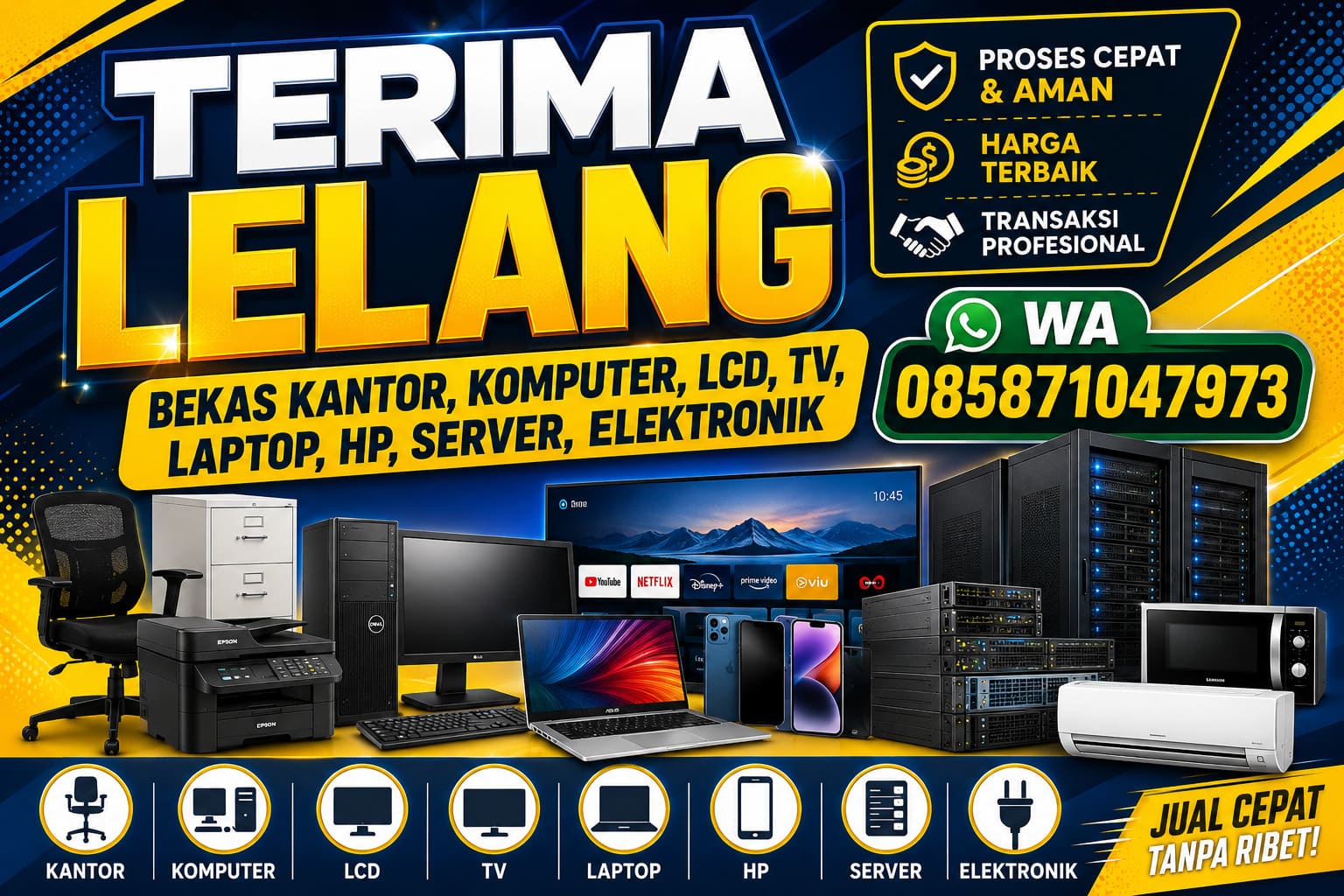 Lelang Bekas Kantor Dibeli Harga Tinggi Bandung | Jemput Bar